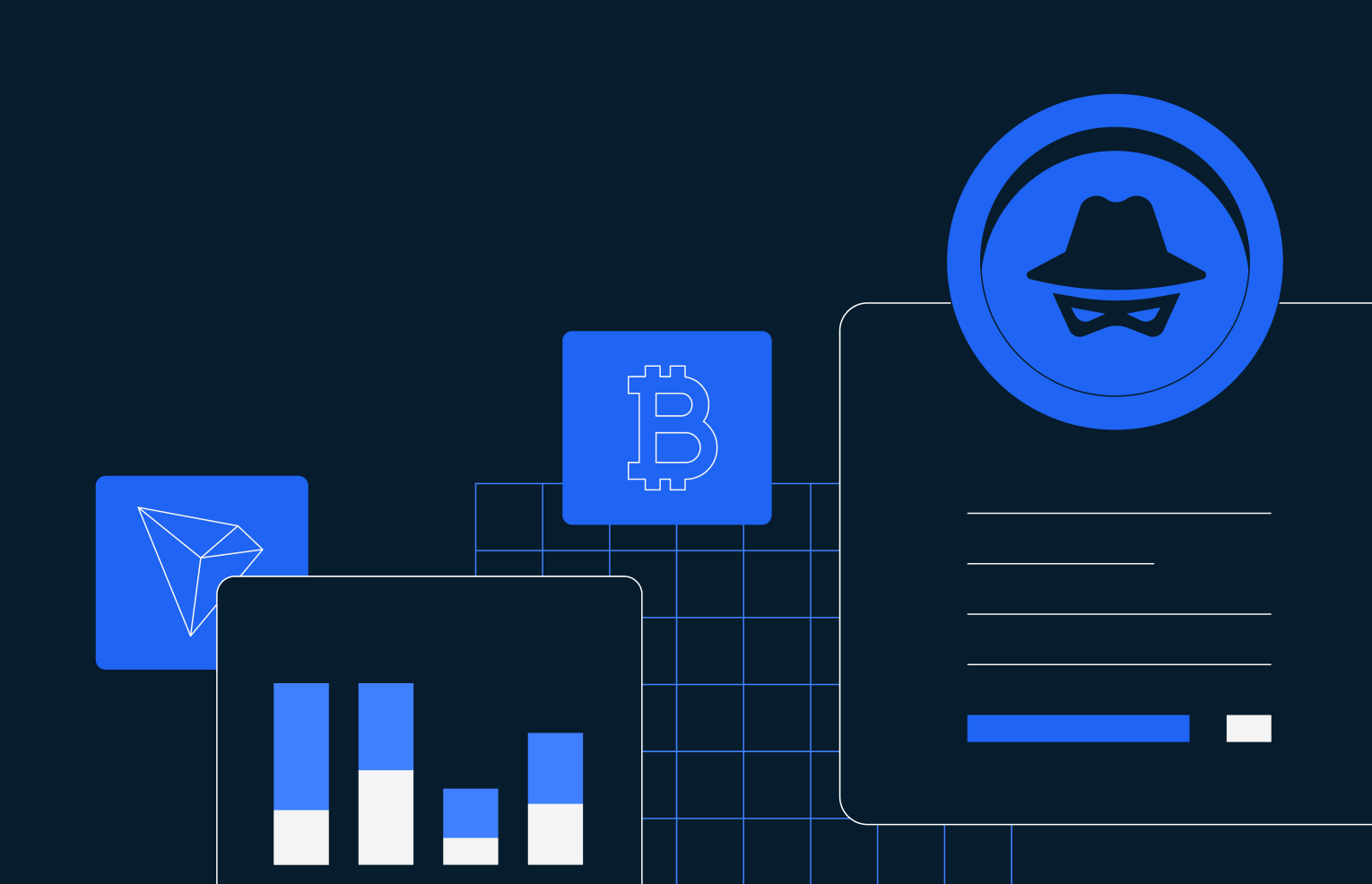 sanctions screening blockchain compliance icon