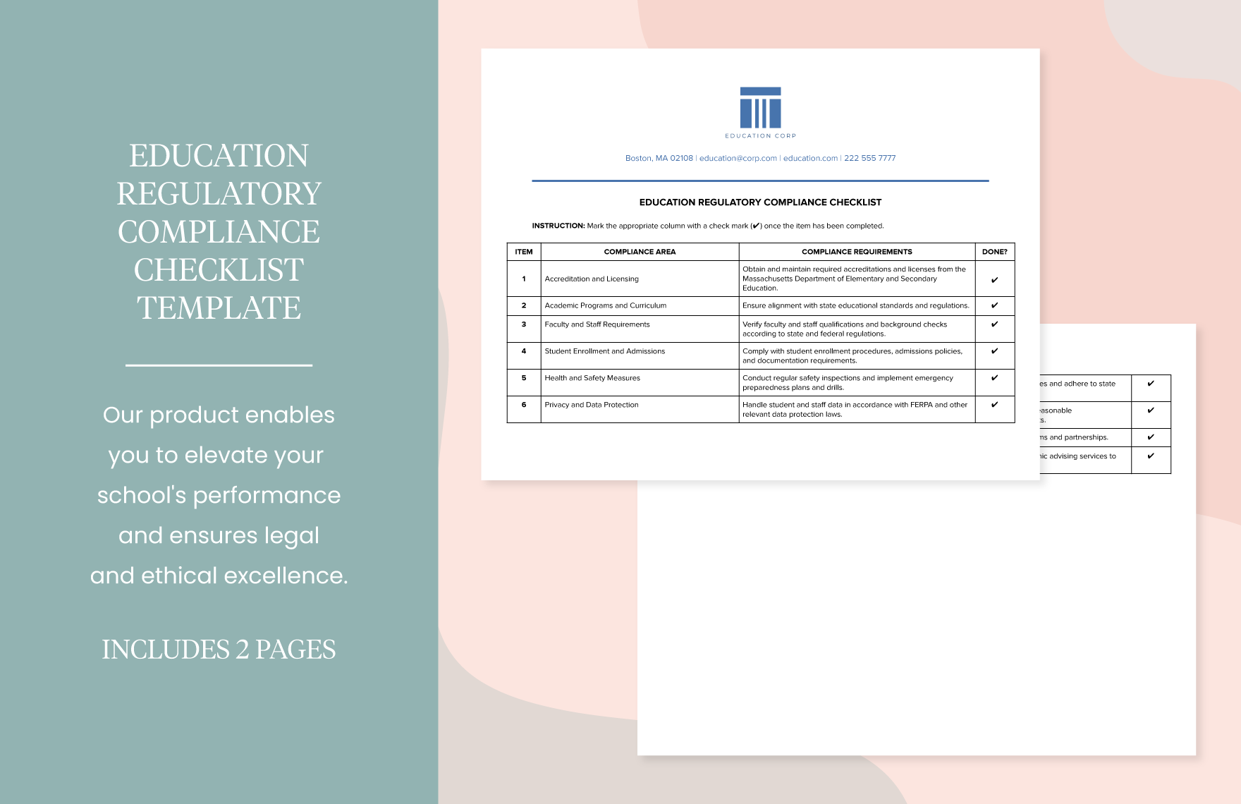 regulatory compliance checklist