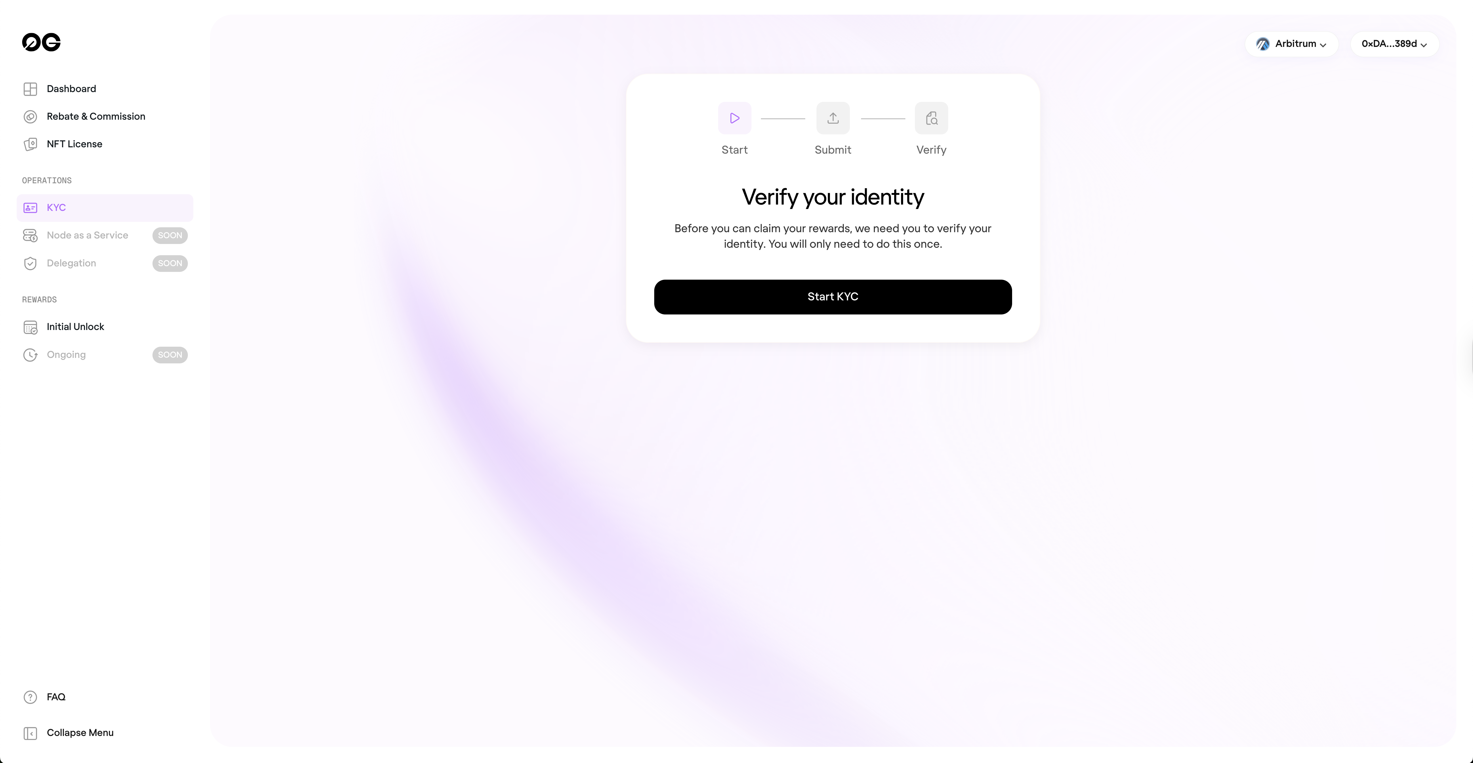 zkMe KYC attestation dashboard