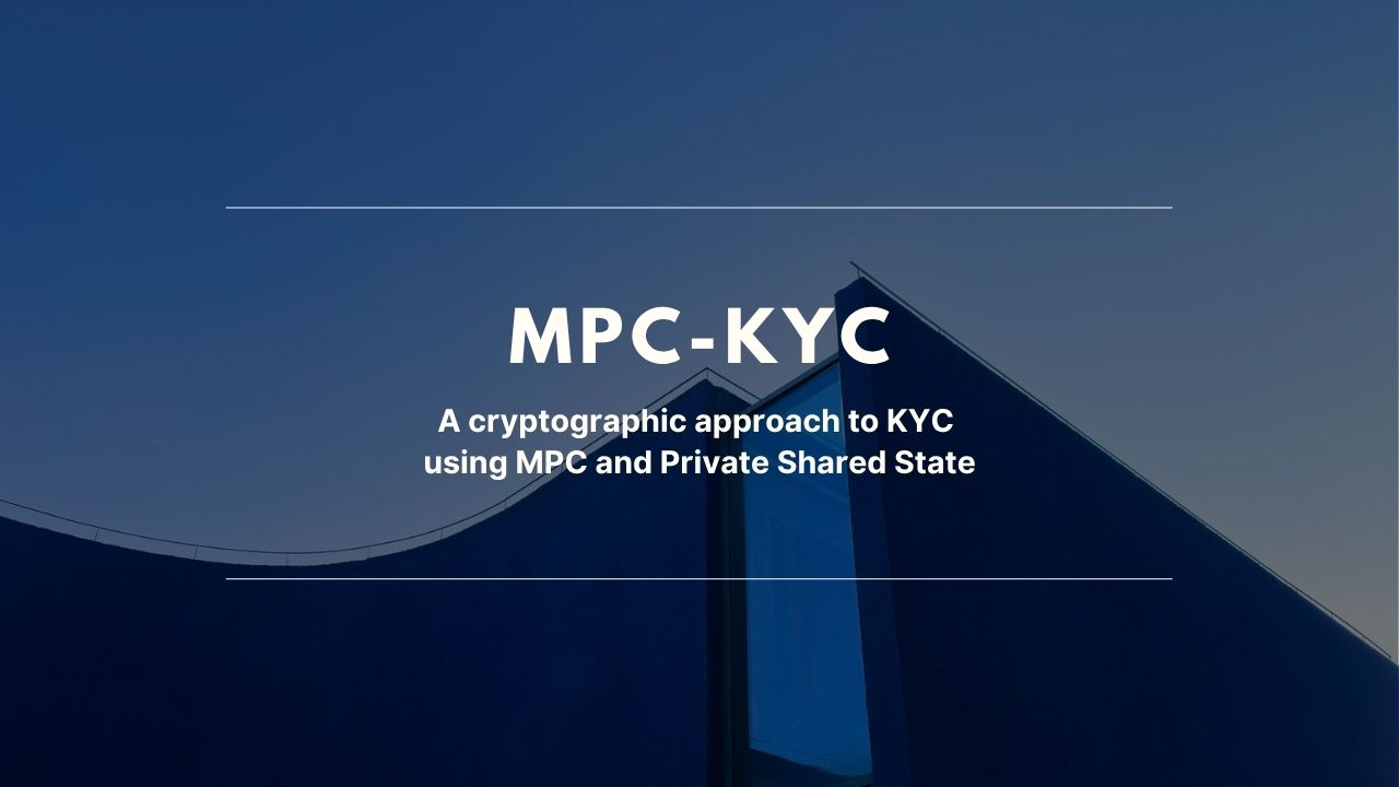 Blockchain illustration showing KYCed address attestation flow for reusable digital identity in Web3 dApps