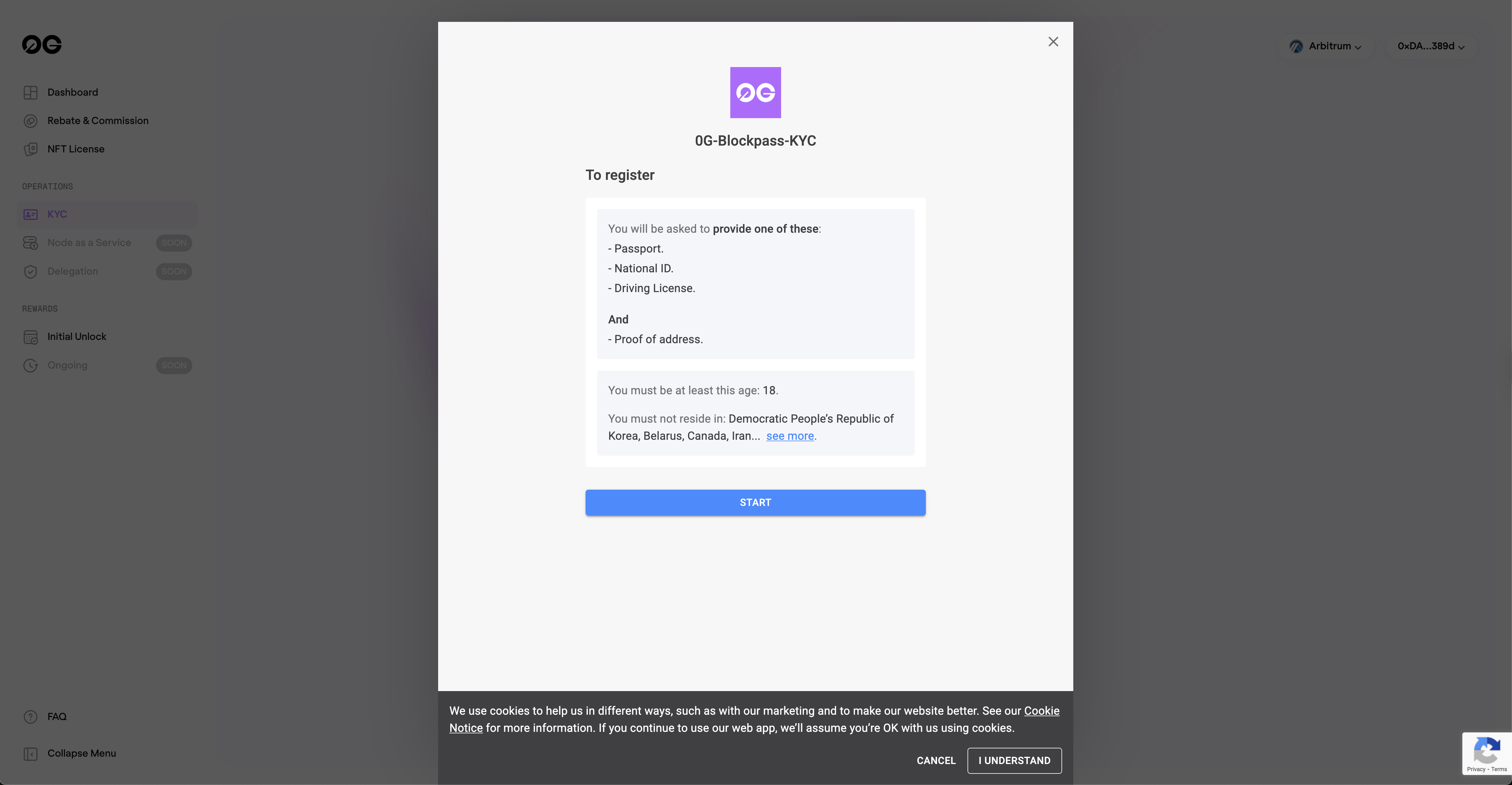 Blockpass KYC provider dashboard